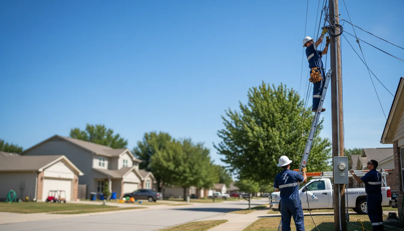 Residential electrician providing installation services in Western Springs, IL
